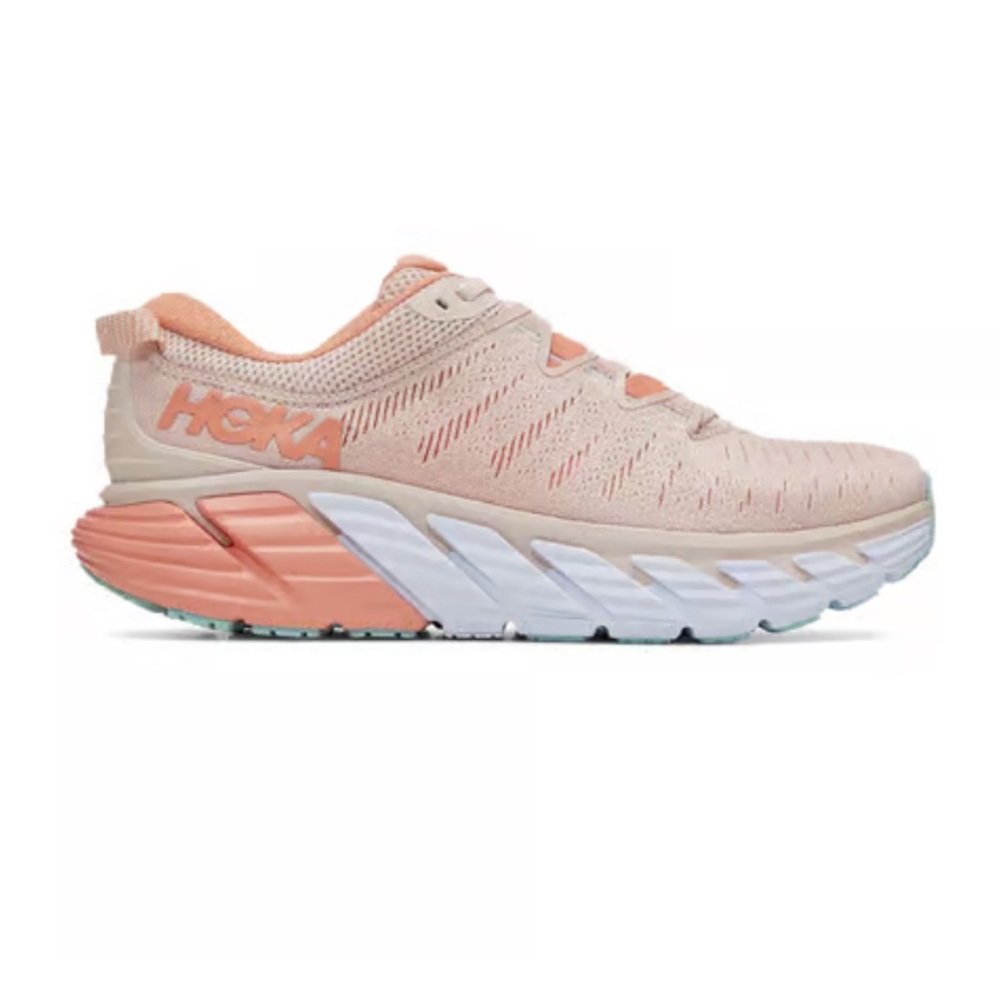 Hoka One One Gaviota 3 Womens Shoes Silver Cantaloupe 1113521 SPCN Size US 10
